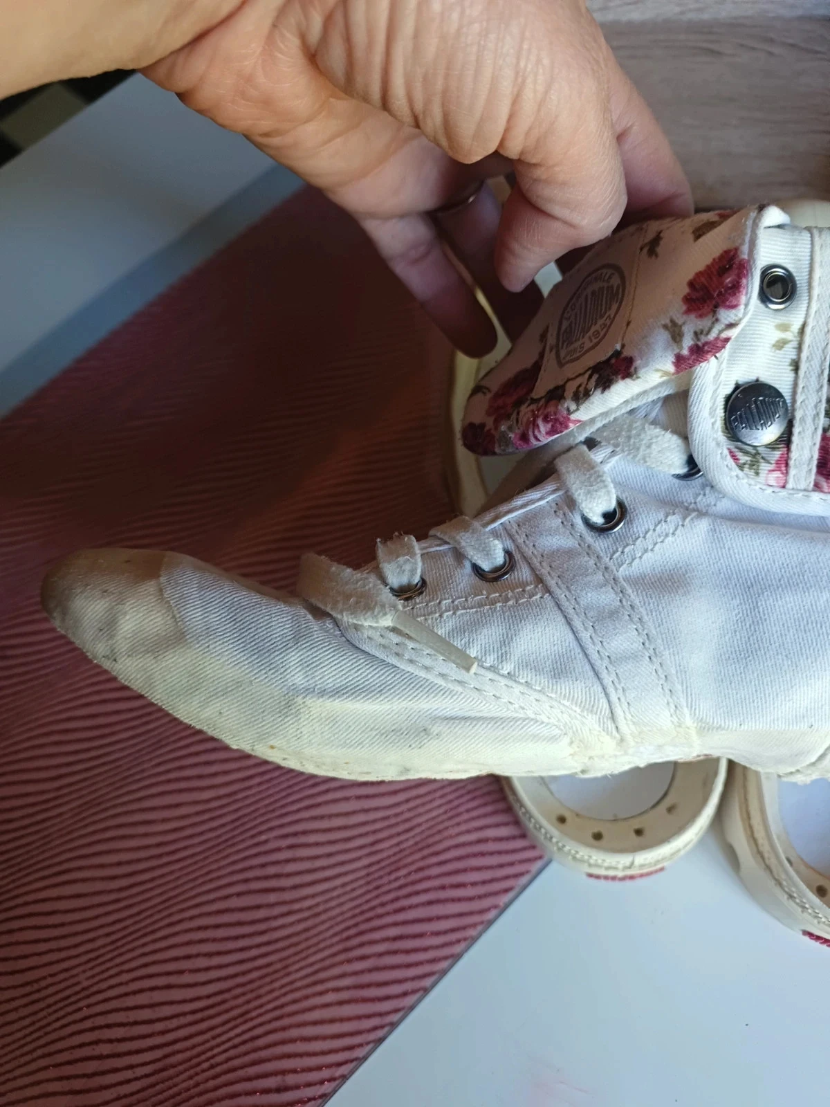 Palladium blanc cassé fleuri  pointure 39 – photo 16